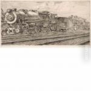 P.r.r. Loco Waiting To Be Junked