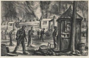 Erie R by Reginald Marsh