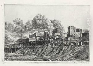 Erie R.r by Reginald Marsh