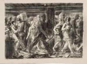 Penn Station by Reginald Marsh