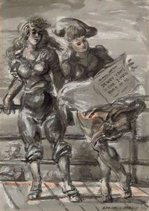 Daily News by Reginald Marsh
