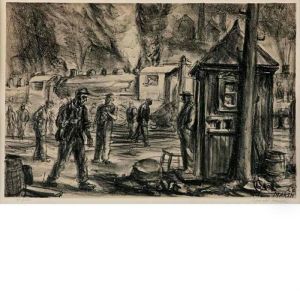 Erie R.r. Yards (sasowsky 18) by Reginald Marsh