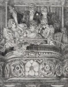 Box At The Metropolitan by Reginald Marsh
