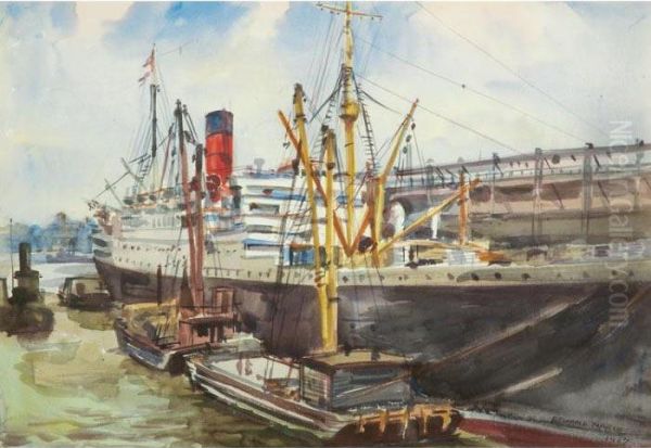 Ship And Scows - view 1