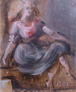 Seated Girl by Reginald Marsh