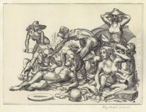 Beach Picnic by Reginald Marsh