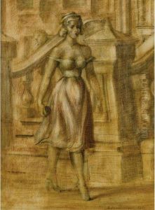 Woman Walking by Reginald Marsh