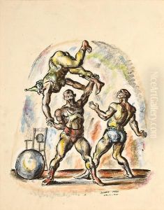 Acrobats by Reginald Marsh