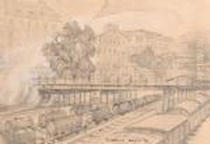 Railroad Yard by Reginald Marsh