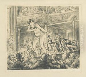Irving Place Burlesque. by Reginald Marsh