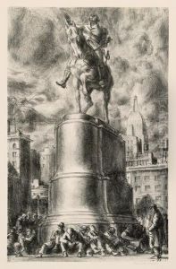 Union Square. by Reginald Marsh