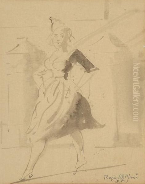 Woman Walking - view 1