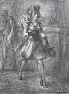 Girl Walking by Reginald Marsh