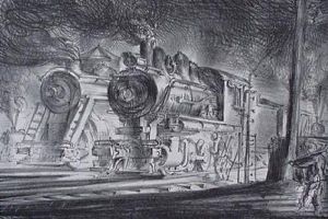 Marsh- ''switch Engines by Reginald Marsh