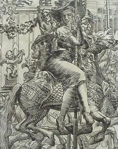 Merry-go-round by Reginald Marsh
