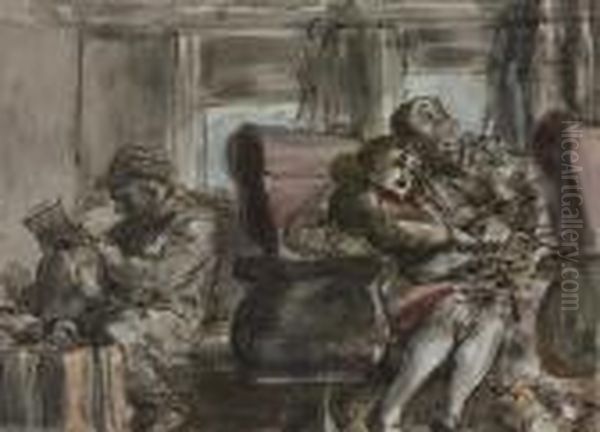 Passengers In A Train Car - view 1