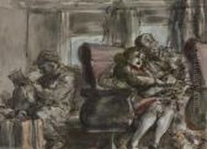 Passengers In A Train Car Passengers In A Train Car