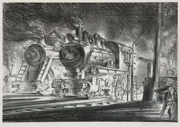 Switch Engines, Erie Yards, Jersey City, Stone No. 3 - view 1