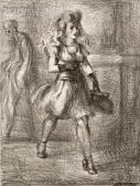 Girl Walking (elevated) - view 1