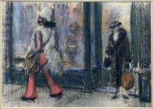 [attributed To] Shopping Ladies by Reginald Marsh