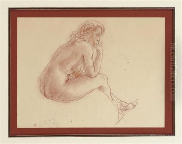 Nude Sketch No. 8; And A Companion Sketch - view 1