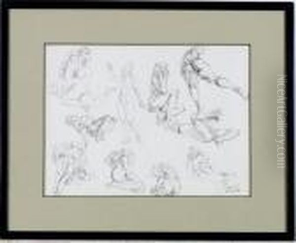 Studies Of A Female Nude - view 1