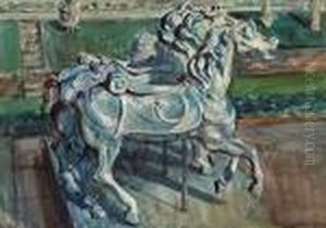 Carousel Horses by Reginald Marsh