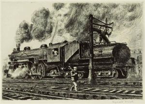 Loco--erie Watering by Reginald Marsh