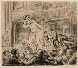 Irving Place Burlesque by Reginald Marsh