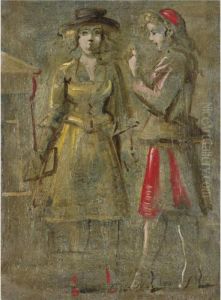 Two Ladies by Reginald Marsh