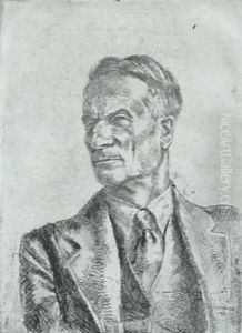 ''kenneth Hayes Miller'' by Reginald Marsh