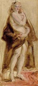Standing Female Nude by Reginald Marsh