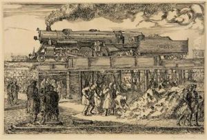 Jersey City Landscape by Reginald Marsh