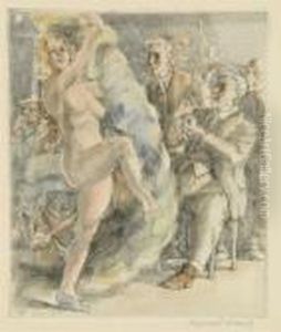 Fan Dance At Jimmy Kelly's (s. 161) by Reginald Marsh