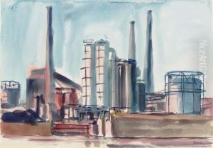 Industrial Scene by Reginald Marsh