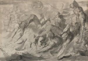 Bathers At Coney Island by Reginald Marsh