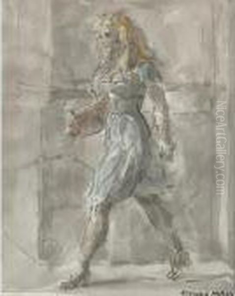 Girl Walking - view 1