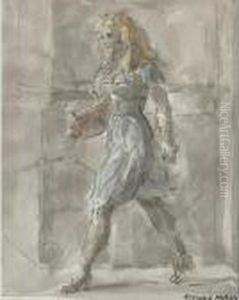 Girl Walking by Reginald Marsh