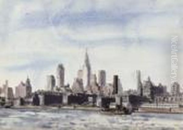 New York From The Hudson - view 1