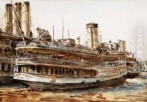 The Paddle Steamer 'chauncey M Depew'