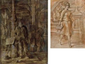 Under The El And Walking Woman: A Double-sided Work by Reginald Marsh