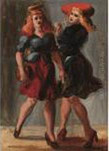 Sidewalk by Reginald Marsh