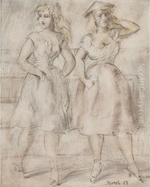 Women Posing: A Double-sided Work - view 1