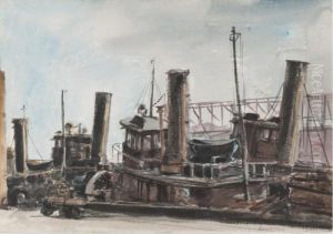 Tugboat by Reginald Marsh