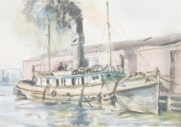 Docked Tugboat - view 1
