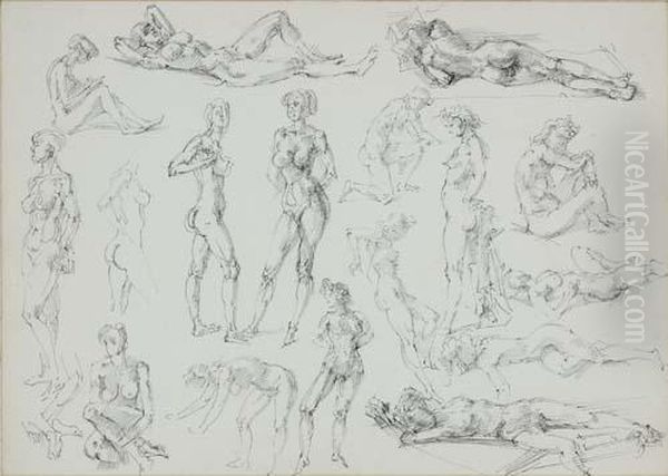 Studies Of Female Nudes - view 1