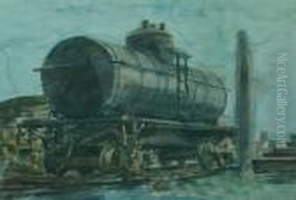 Tank Car At Siding - view 1