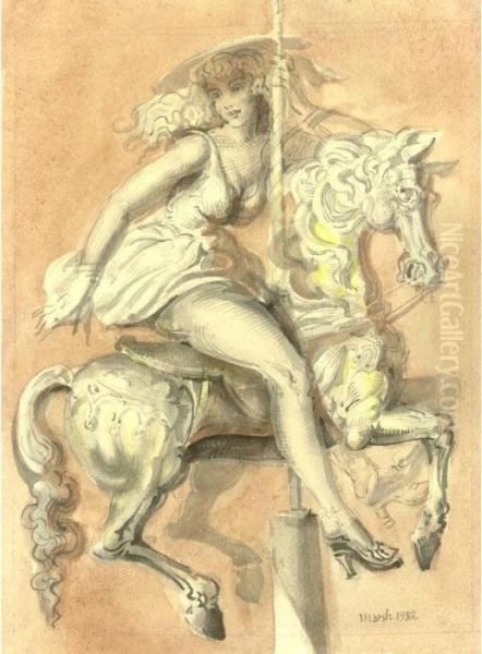 Girl On A Carousel - view 1