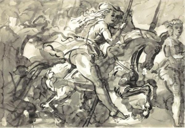 Carousel Rider And Locomotive: A Two-sided Work - view 1