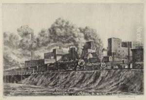Erie R. R. And Factories by Reginald Marsh